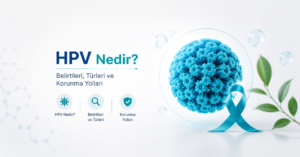 HPV nedir, virüsün yapısı ve temel bulaşma yolları infografiği