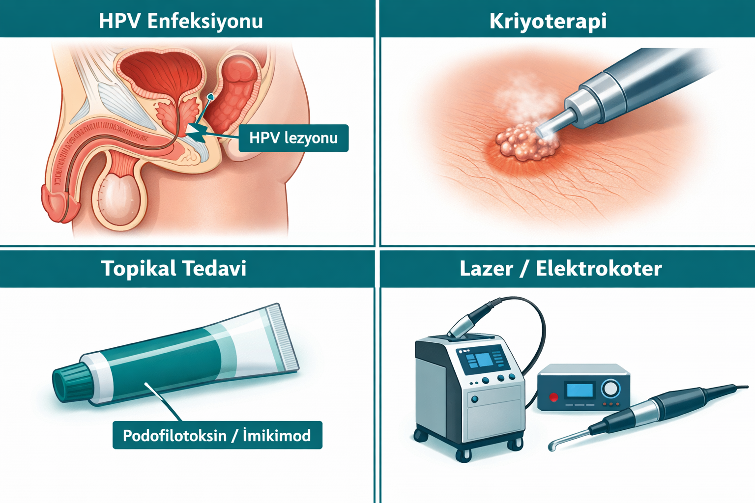 Erkeklerde HPV Tedavisi Nasıl Yapılır: Tıbbi Yöntemler