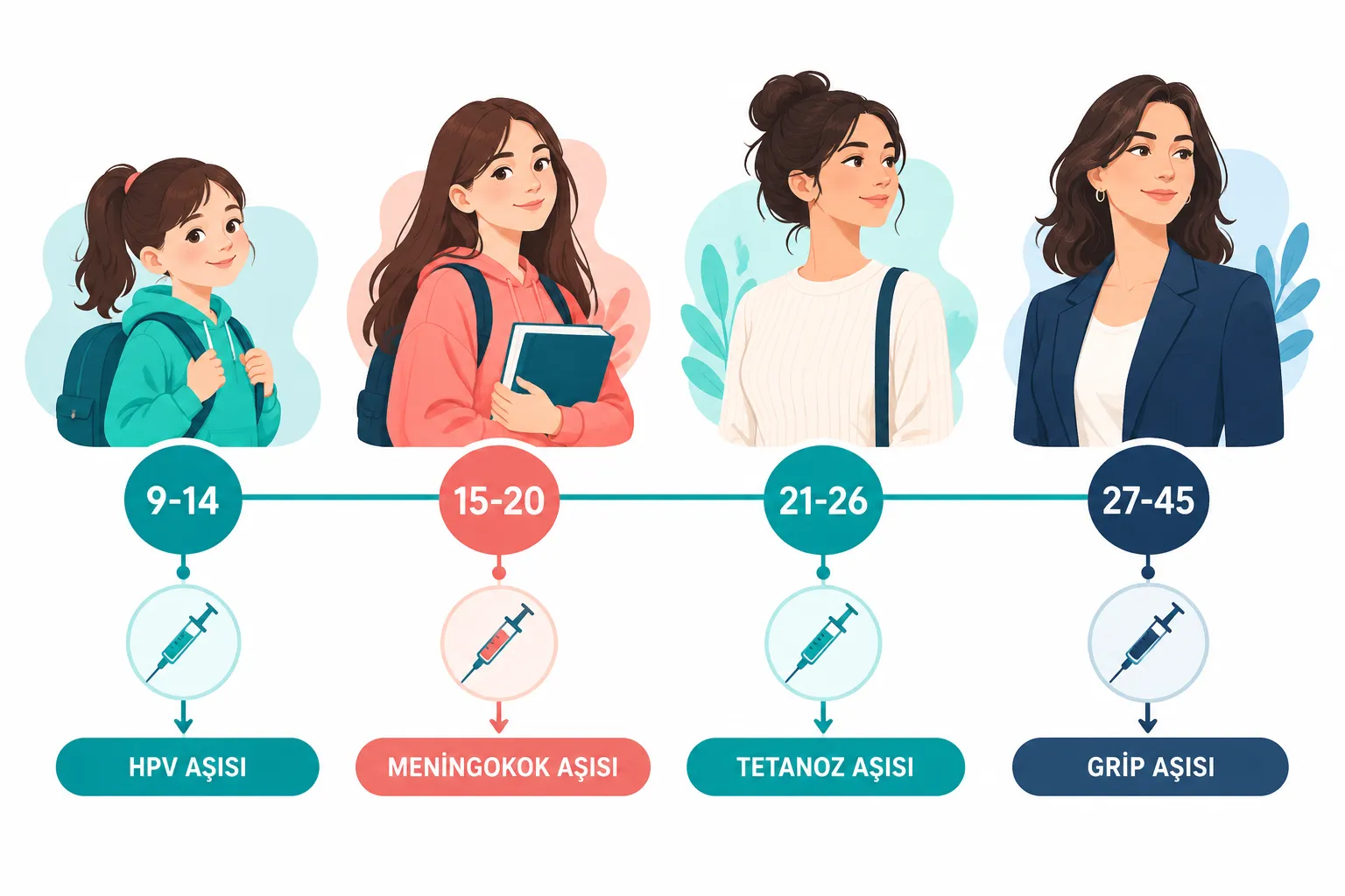 Kadınlarda HPV Aşısı Kaç Yaşında Yapılır? Yaş Grubuna Göre Rehber